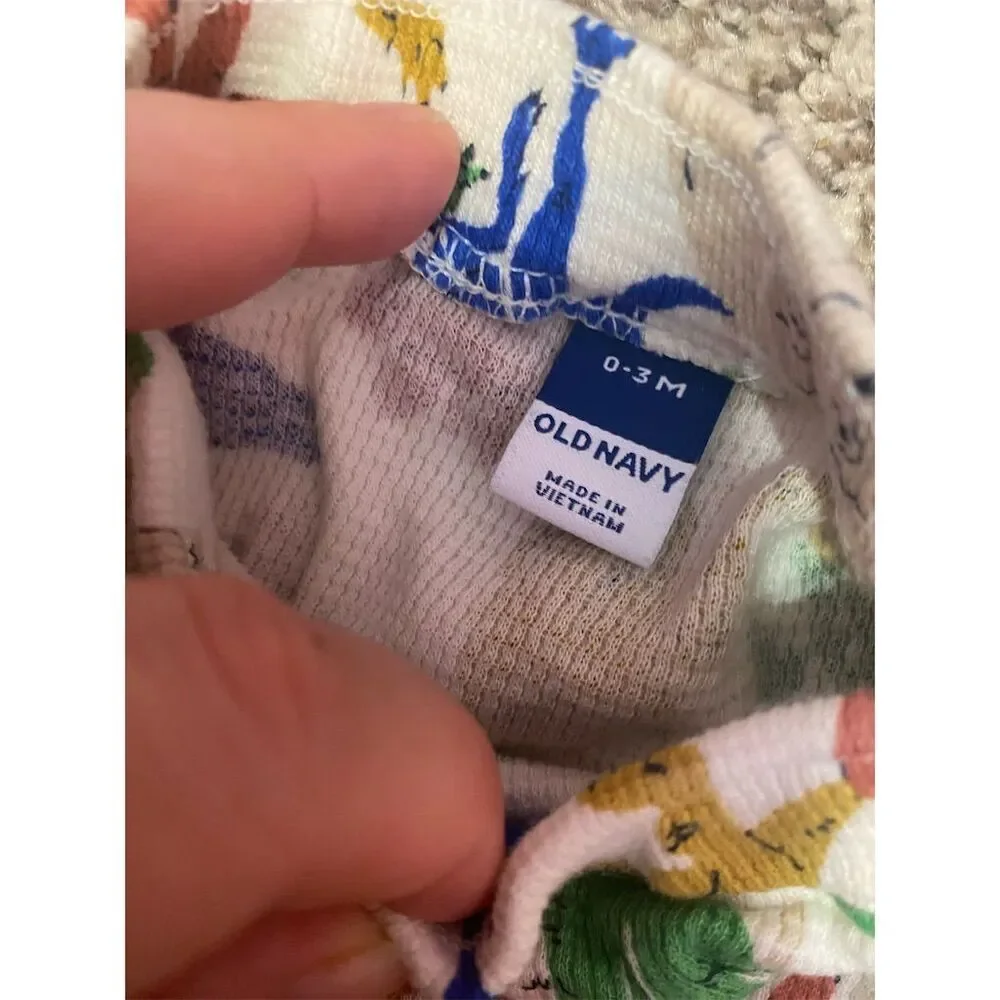 Old Navy Baby Dinosaur Print T-Shirt & Shorts Set Unisex Multicolor